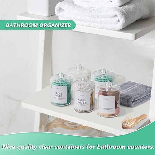 4 Pack Bathroom Accessories for Bathroom Storage and Organization
| Aesthetic Qtip Holder for Bathroom Decor and Room O