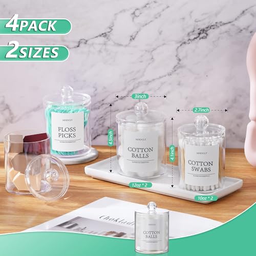 4 Pack Bathroom Accessories for Bathroom Storage and Organization
| Aesthetic Qtip Holder for Bathroom Decor and Room O