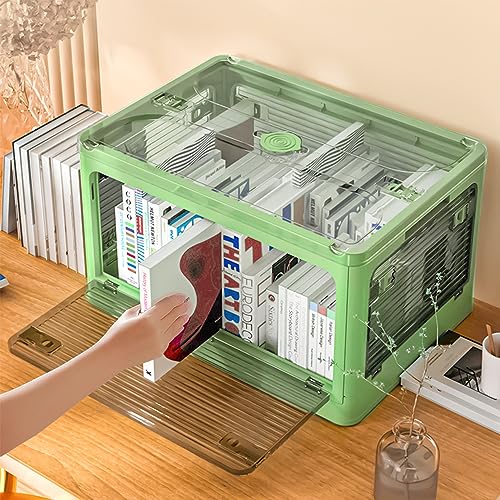Plastic Trunk Organizer Closet Storage 2 Pack Green Dorm Room Essentials
